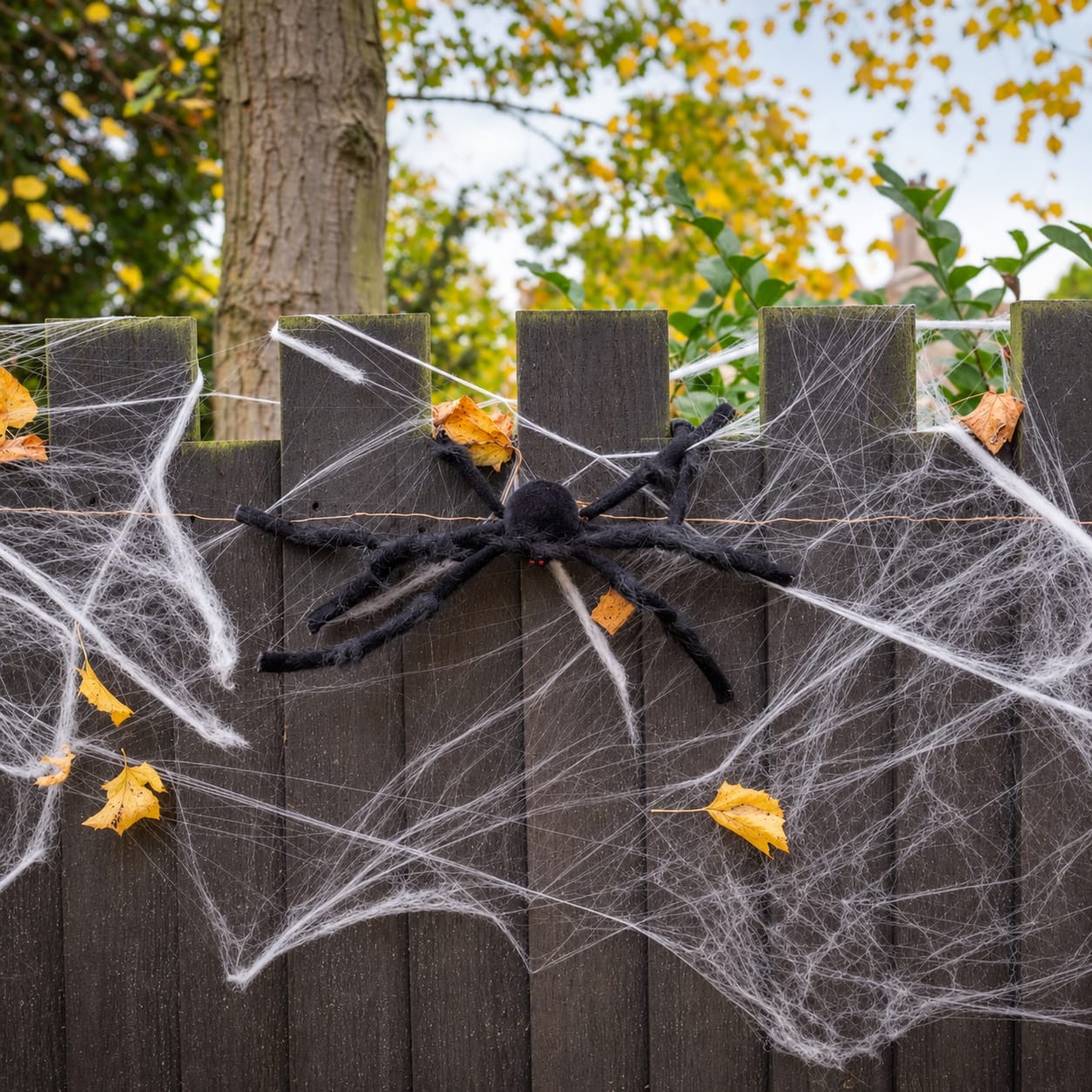 fake Halloween cobwebs